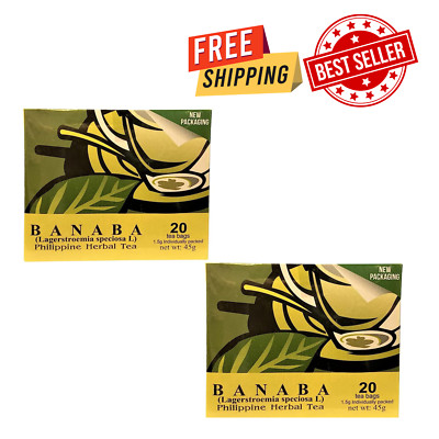 Pack of 2 Banaba Tea Bag (40 Bags Total)