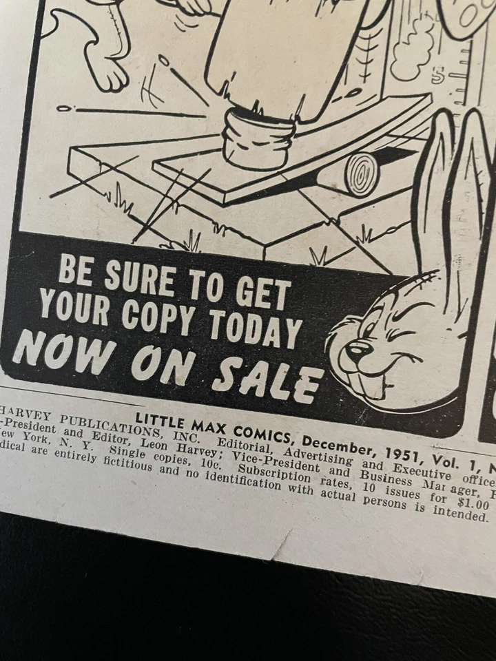 Little Max #14, diciembre de 1951, BONITO, nombre estampado del dueño anterior en la portada Foto 3 de 4