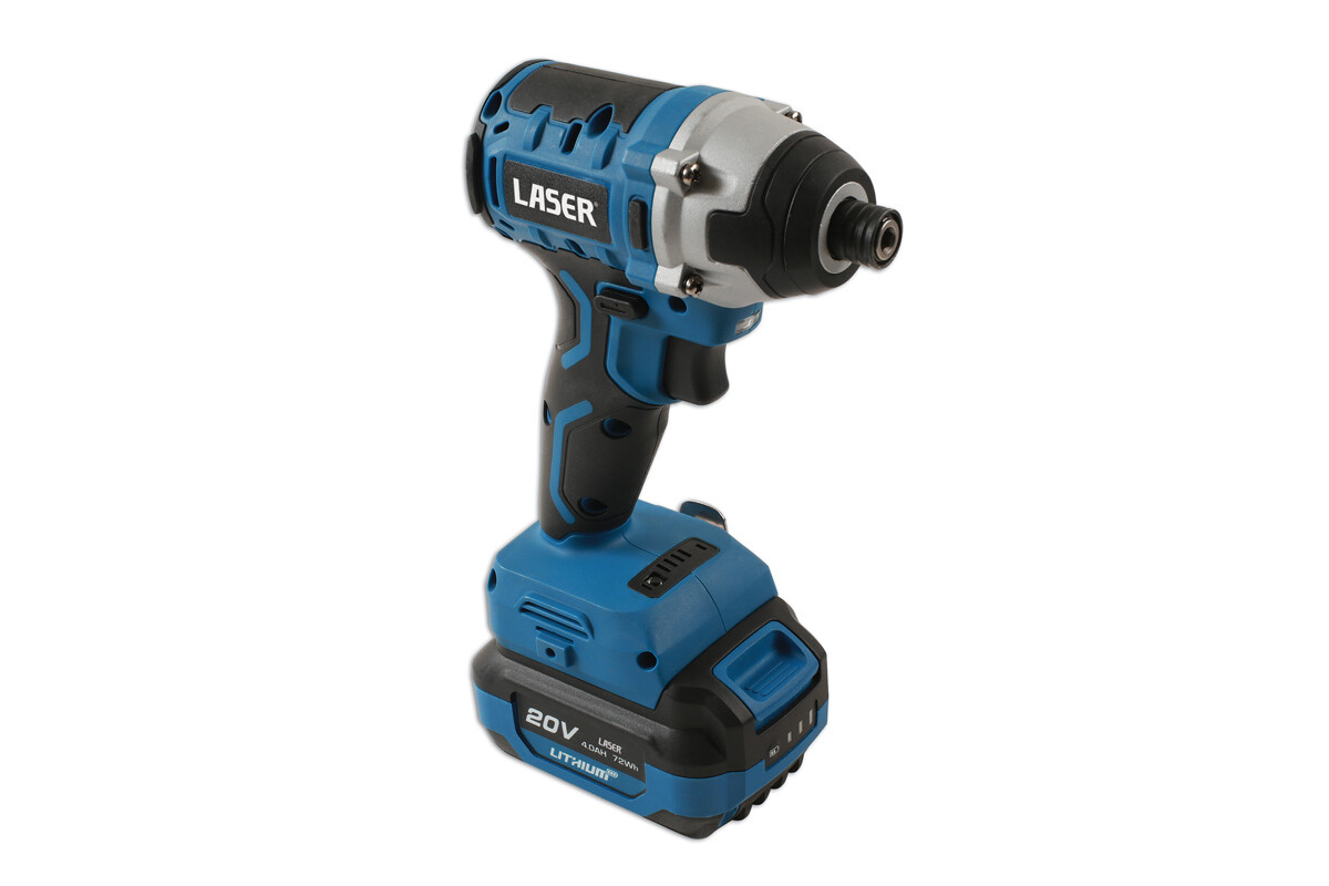 Laser Tools 8012 Cordless Portable Impact Screwdriver 20V - No Battery