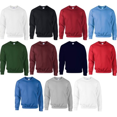 Gildan DryBlend Adult Crew Neck Sweatshirt - Cardinal Red, Large, 13 Color Options