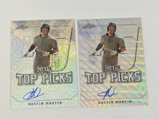 (LOT OF 2) Austin Martin 2020 Leaf Metal Draft Top Picks TP-AM1 AUTO Mojo + Wave