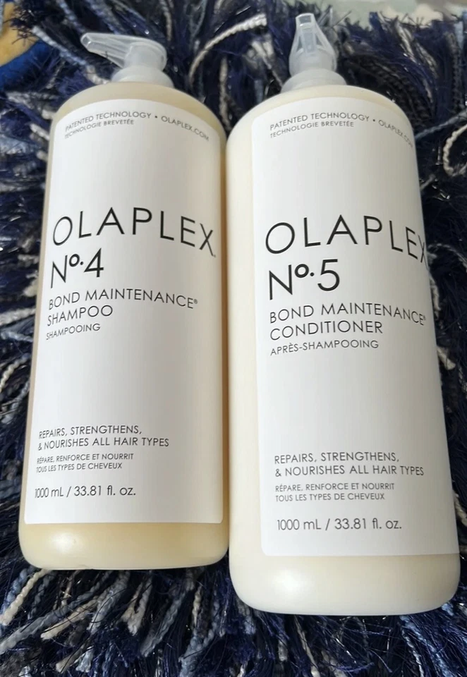 Olaplex No.4 + 5Bond Maintenance Shampoo + Conditioner -1 Liter/Each- Free  Ship - Image 4 of 4