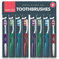 8pk Toothbrushes Multipack Soft Bristles Manual Pack Dental Care Oral Hygiene