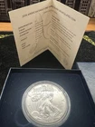 2019 AMERICAN EAGLE FINE SILVER DOLLAR COIN WITH COA AND OGP BOX