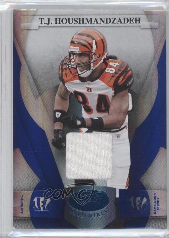 2008 Leaf Certified Materials Mirror Blue 18/50 TJ Houshmandzadeh #27 0a1