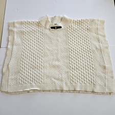 Janie and Jack Sweater Vest Girls 6 Ivory Cable Knit Mock Neck