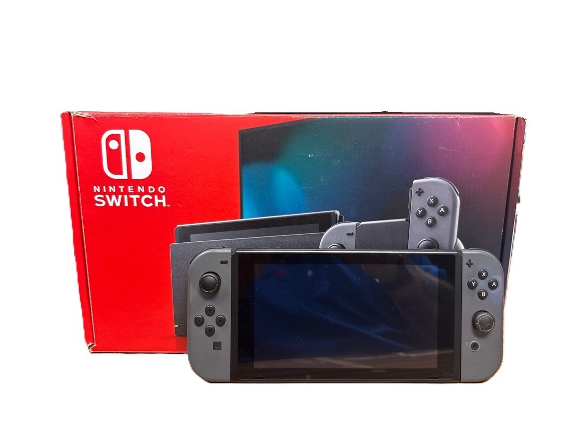 Nintendo Switch HAC-001 W/Box, Dock & Cords - Tested (RO1076225)