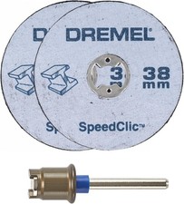 Image of Dremel EZ SpeedClic SC406 Metal Cutting Wheel 2-Pack 38mm for Rotary Tool