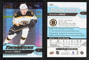 2016-17 Upper Deck Young Guns Gold Rainbow Foil Brandon Carlo #482 Rookie RC