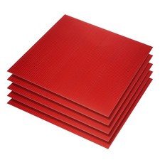 18000pcs 5 x 5 mm Self-Adhesive Acrylic Mirrors Mosaic Tiles Sticker, Red