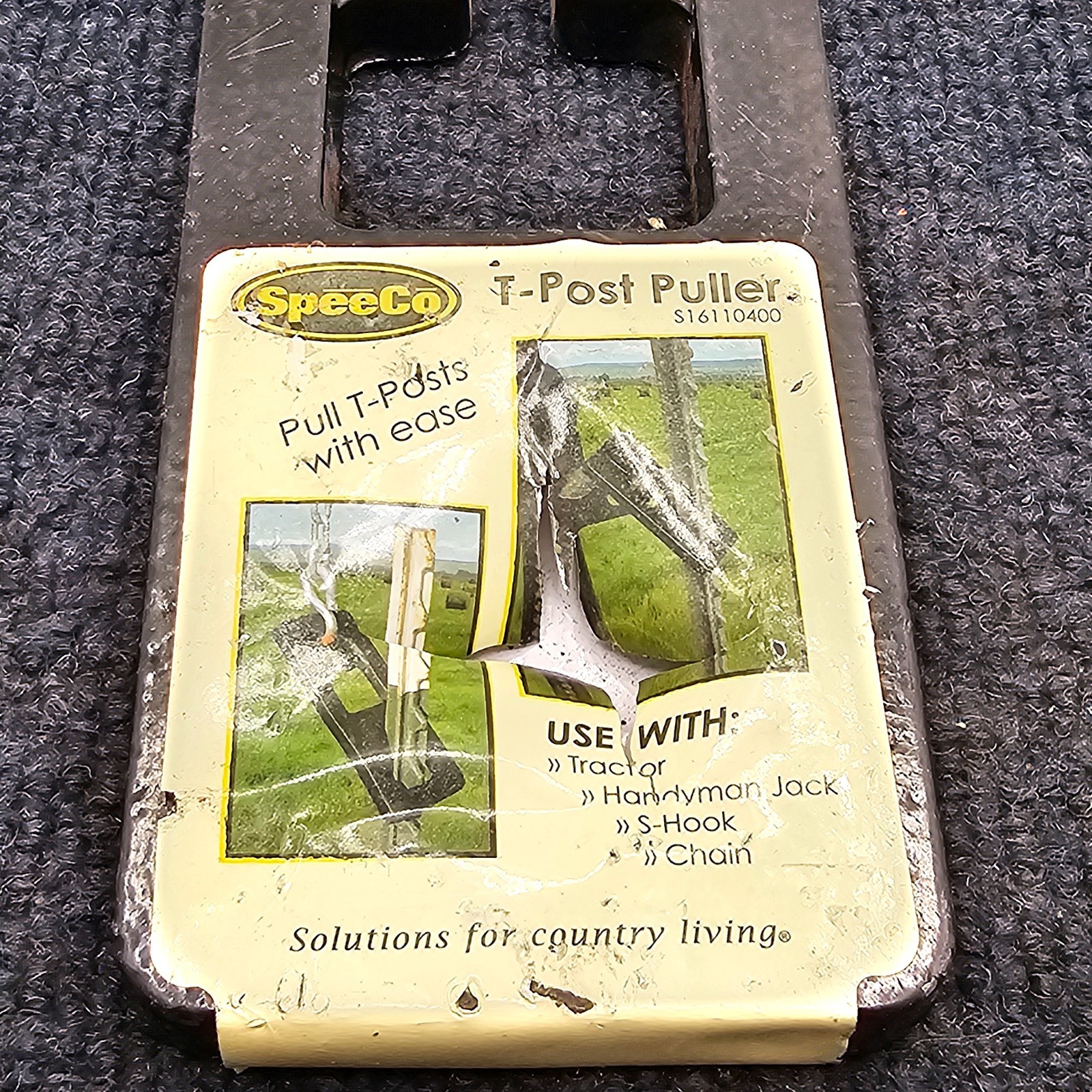 SpeeCo S16110400: T-Post Puller Plate Heavy-Duty Steel Farm & Garden Equipment