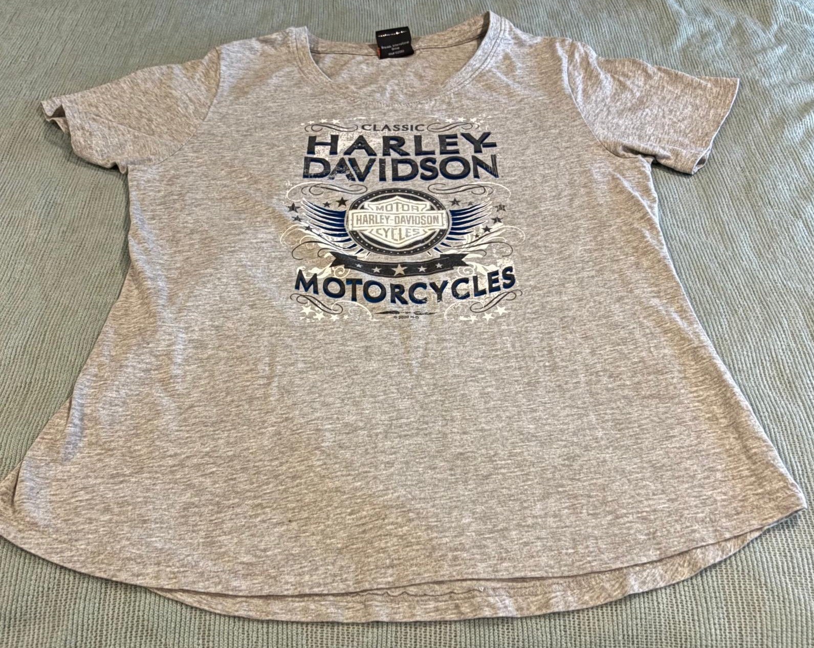 Harley Davidson Women’s Top L/XL Gray Chattanooga, TN White Lighting Motorcycles