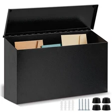 Wall Mount Mailbox for Outside 15.35 x 9.45 x 3.94 Inch Large Metal Rustproof...