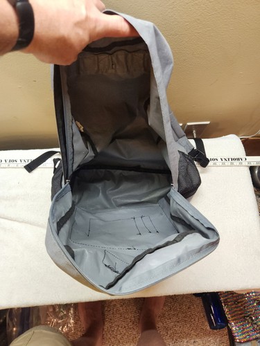 ProSport Gray Backpack – Multiple Compartments – Mesh Side Pockets – Used - Picture 8 of 8