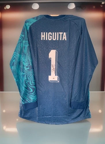 Rene Higuita Signed Autographed Colombia National Team Jersey Soccer Shirt (JSA)