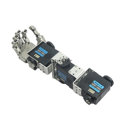 Humanoid Robot Left Hand Arm with Fingers Manipulator+Servo for DIY Robotics