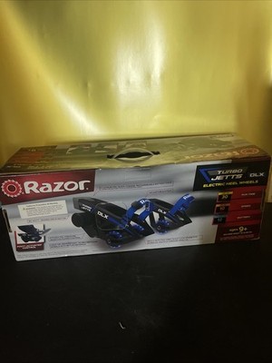 Razor Turbo Jetts Electric Heel Wheels DLX Blue w/Lighted Wheels .Brand New!!