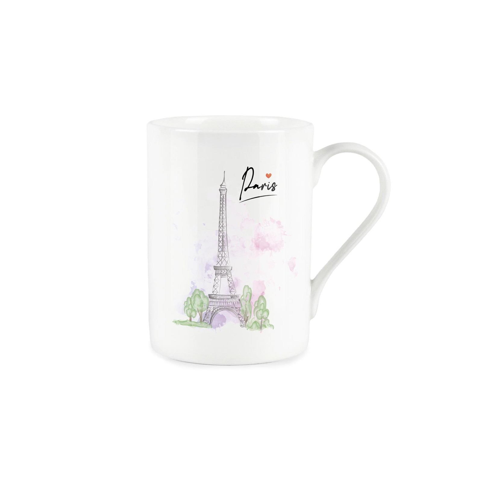Paris Mug - Watercolour Eiffel Tower City of Love Gift/Present - Bone China Cup