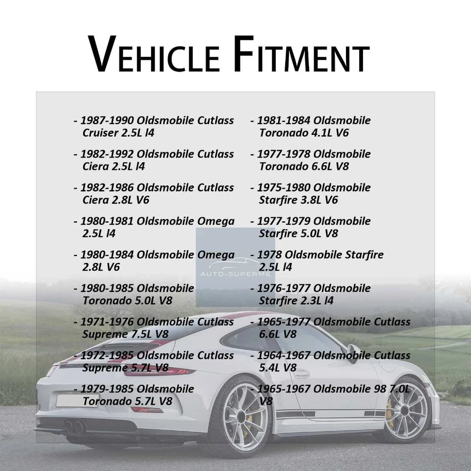 Termostato de refrigerante de motor para Oldsmobile Cutlass Calais 1978-1984 Foto 4 de 4