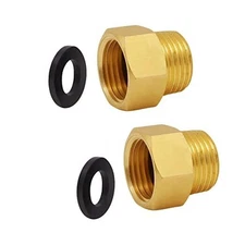 G 1/2 BSP Female to US 1/2 NPT Male Thread G 1/2 Female x NPT 1/2 Male -2 Pack