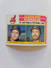 1982 TOPPS INDIANS LEADERS MIKE HARGROVE/BERT BLYLEVEN #559 NM