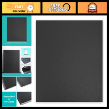 12 Mil Sand-Textured Binding Covers, Letter Size, Black - 200 Pack for Reports