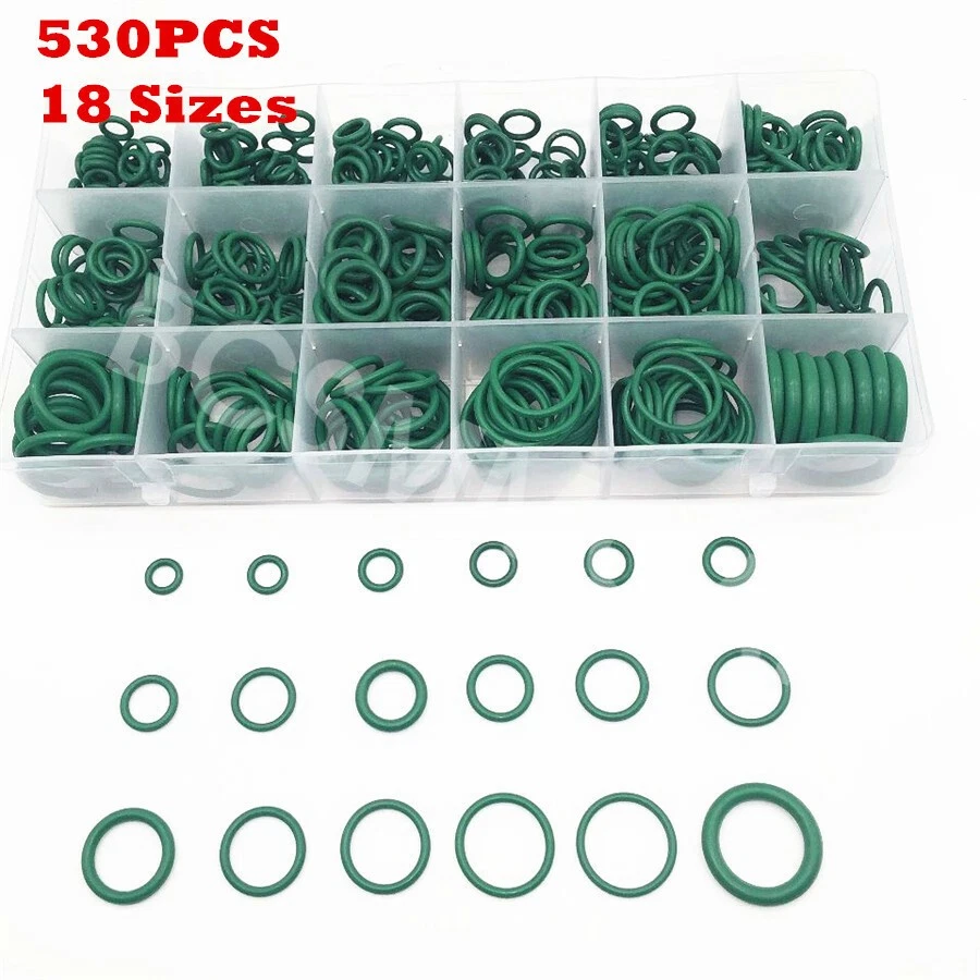 530x Junta tórica Sellos de goma Aire acondicionado Aire acondicionado Reparación Kits surtidos con caja de almacenamiento Foto 2 de 4