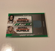 Topps 2021 WWE Undisputed Match-Up Relics Bayley Lacey Evans MA-BL Green /50