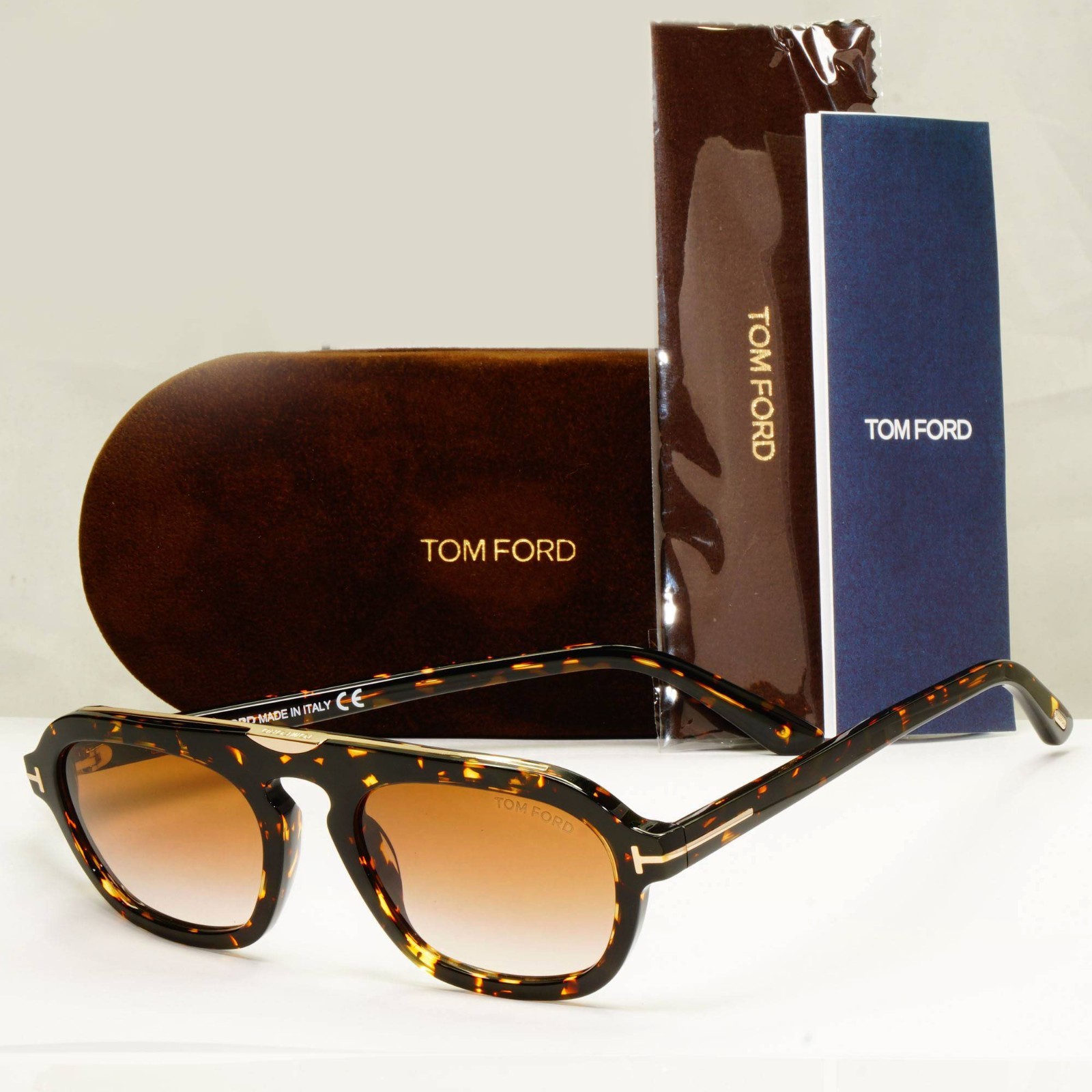 Tom Ford Sunglasses Sebastian-02 Dark Havana Brown Gold FT0736 TF 736 56F 53mm