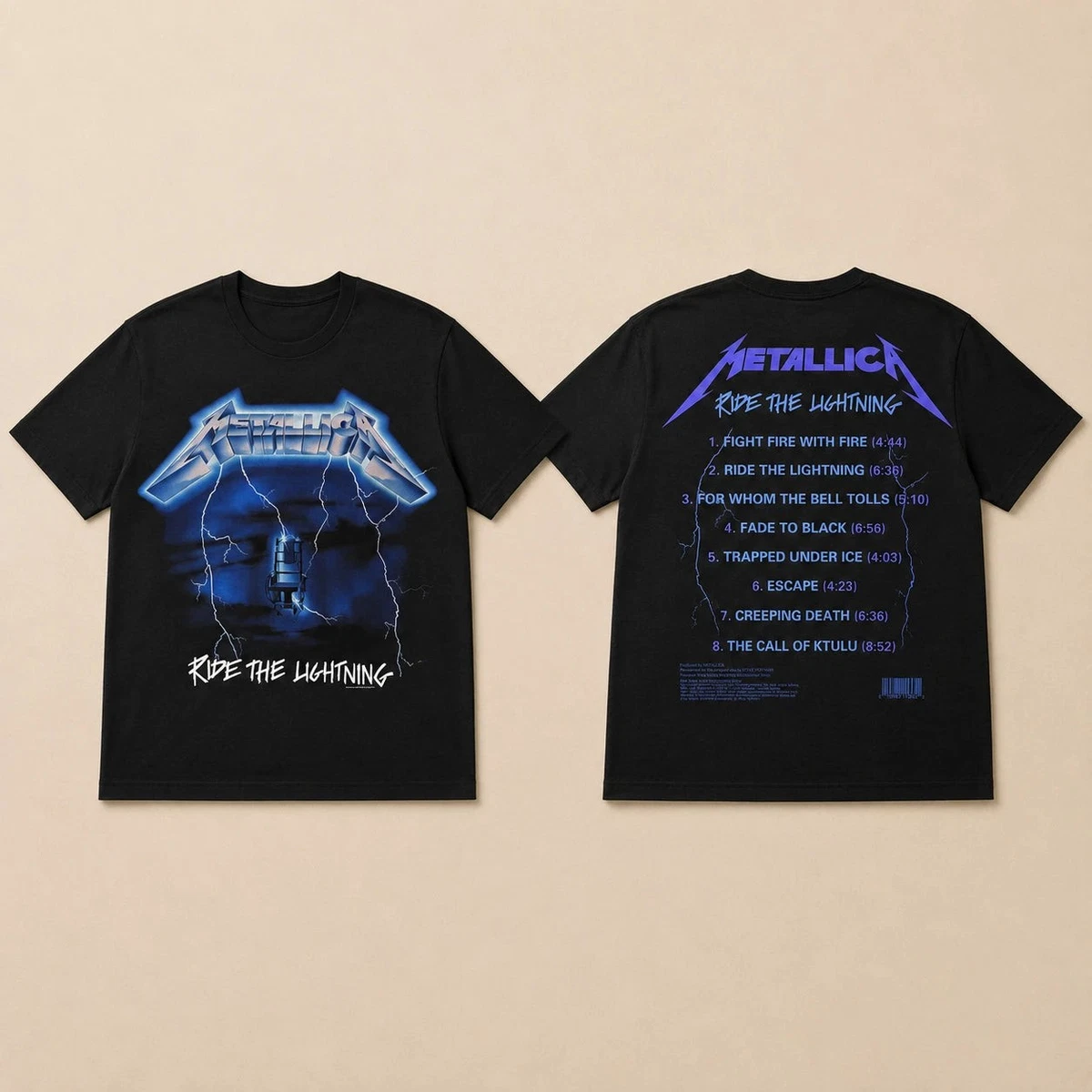 25+ Metallica Ride The Lightning In Men's T-Shirts for sale