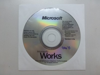 MICROSOFT WORKS VERSION 4.5a - Word 97 enthalten günstige Word Installation!