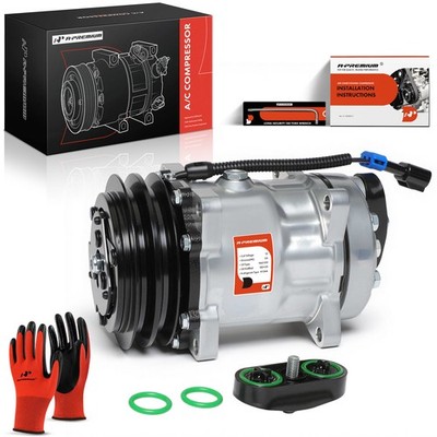 A-Premium A/C Compressor with Clutch for Freightliner B2 FB65 FC80 FL50 M2 100