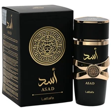 Asad by Lattafa Perfume for Unisex EDP 3.3 / 3.4 oz New In Box