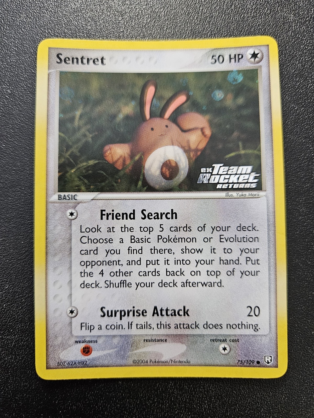 Pokemon Team Rocket Returns Sentret Stamped Reverse Holo 75/109 NEAR MINT