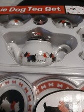 Vintage Scottie Tea Set "Schylling" 13 pc Porcelain