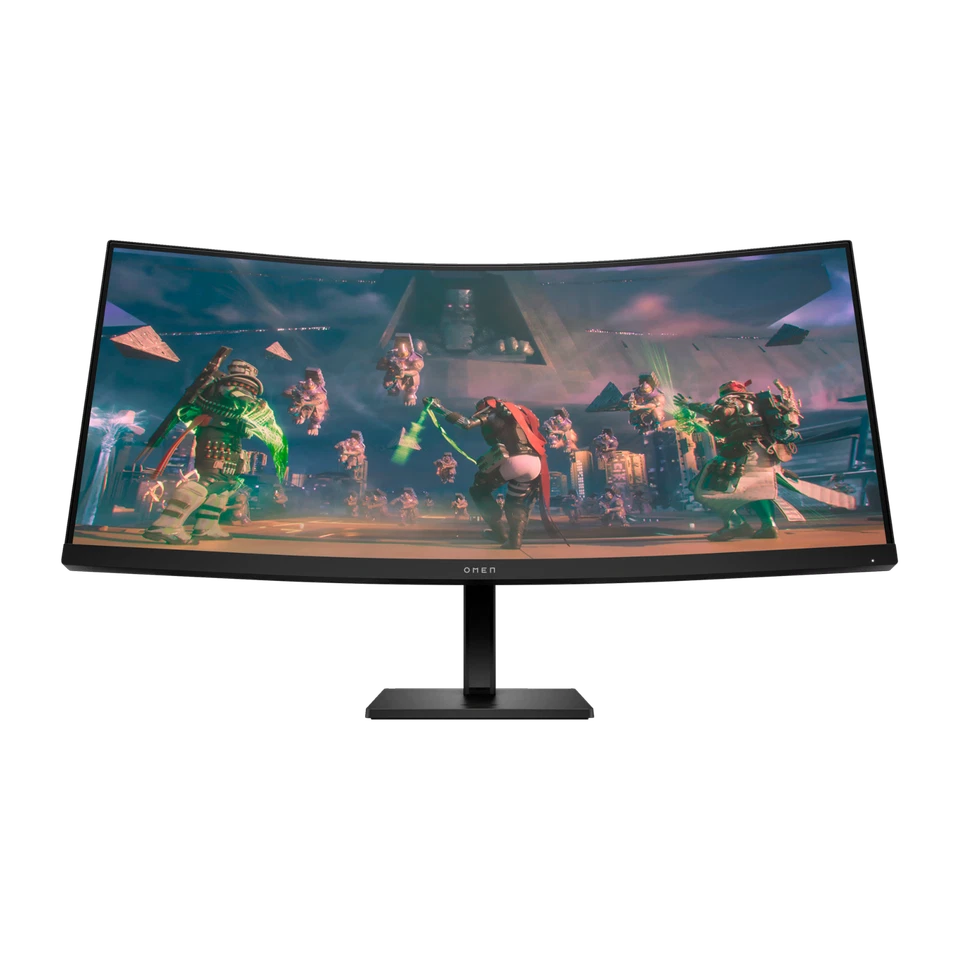 HP Omen 34c Gaming Monitor - VA, WQHD, 165Hz, Höhenverstellung - Bild 2 von 4