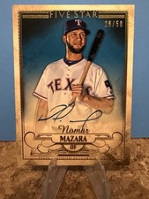 2016 Topps Five Star Nomar Mazara Blue Auto /25 #FSA-NM Texas Rangers