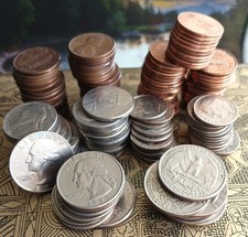 USA M&uuml;nz- Konvolut 150 Werte 1 cent - Quarter Dollar