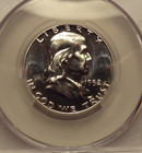 1952 PROOF FRANKLIN HALF DOLLAR, GRADED PROOF 65 BY CACG THE PREMIUM GRADING CO — photo 1