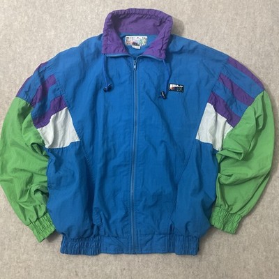Vintage Voit Equipment Men s Sz Large Jacket Windbreaker Colorblock Retro