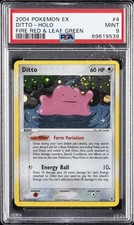 2004 POKEMON EX FIRE RED & LEAF GREEN #4 DITTO-HOLO PSA 9