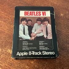 Beatles 'Beatles VI' 1969 US 8-Track Tape 8XT 2358 w/Apple card sleeve - VG