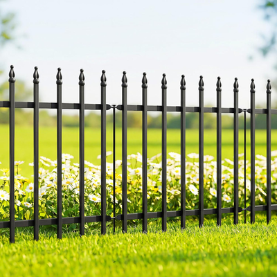 #ad Metal Decorative Garden Fence 24quot; Wide X 24quot; High 5 Panels Total Length 10 Fee $94.50
