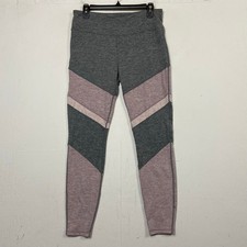 Tangerine Women's Gray Pink Athleisure Yoga Activewear Ankle Leggings Size Large