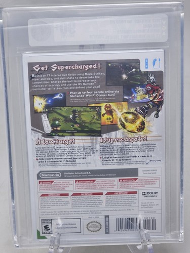 Mario Strikers Charged Nintendo Wii VGA 90+ NM+/MT Gold UAE - Picture 2 of 2