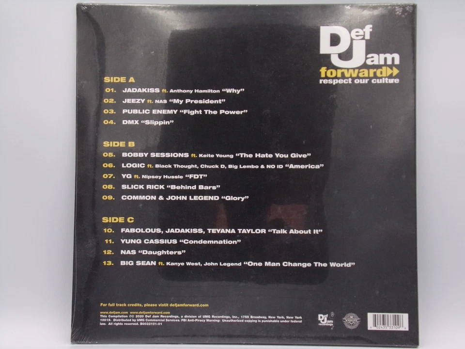 Def Jam – Forward: Respect Our Culture (2×LP Vinyl, 2021) – Brand New & Sealed - Image 2 of 2