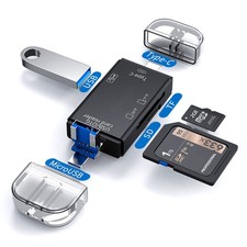 Micro SD Reader for Android Phone, USB-C Card Camera, USB Black