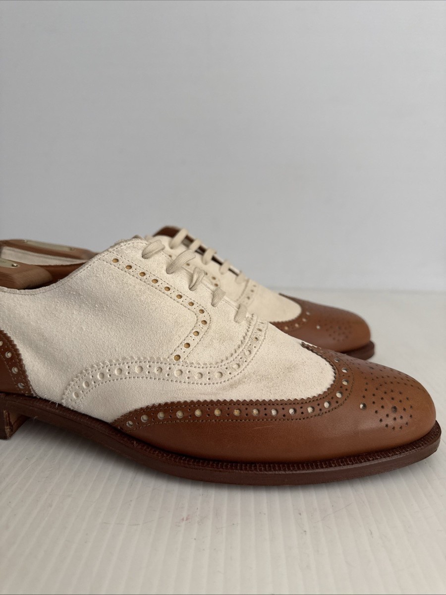 Polo Ralph Lauren Crockett & Jones Iconic Wingtip Brown White