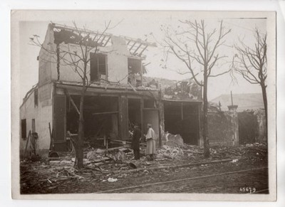 WWI Grenade Factory Explosion Paris France 5x7 Original M. Rol Photo