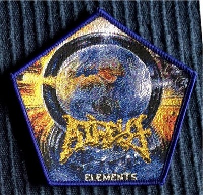 Aufnäher/Patch gewebt ATHEIST Elements Fünfeck 2017 NEU Technical Death Metal